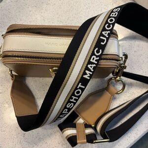 Marc Jacobs Snapshot Bag with Gold Accent.